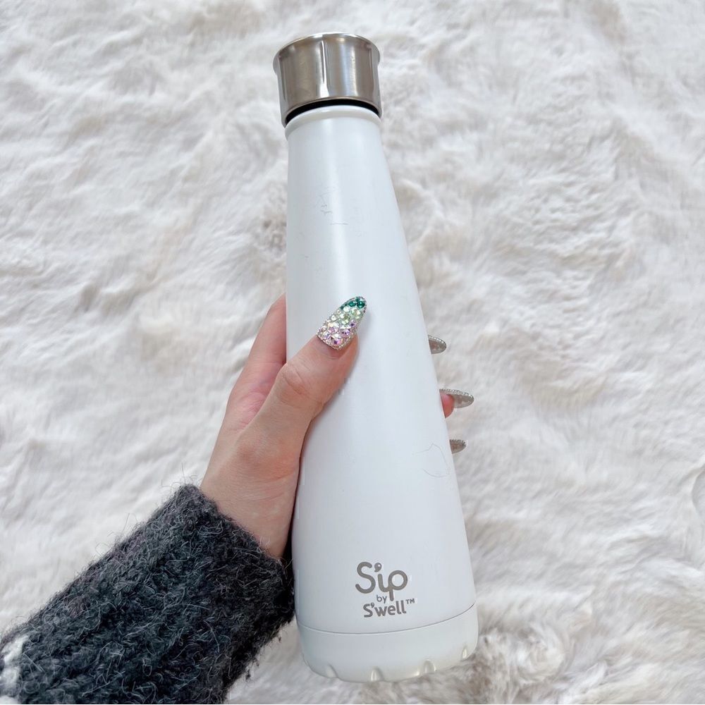 Sip by S'well Stainless Steel Insulated Water Bottle White